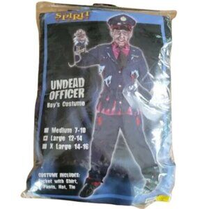 SPIRIT Un-dead Officer Costume Sz. Large 12-14 Gently Used